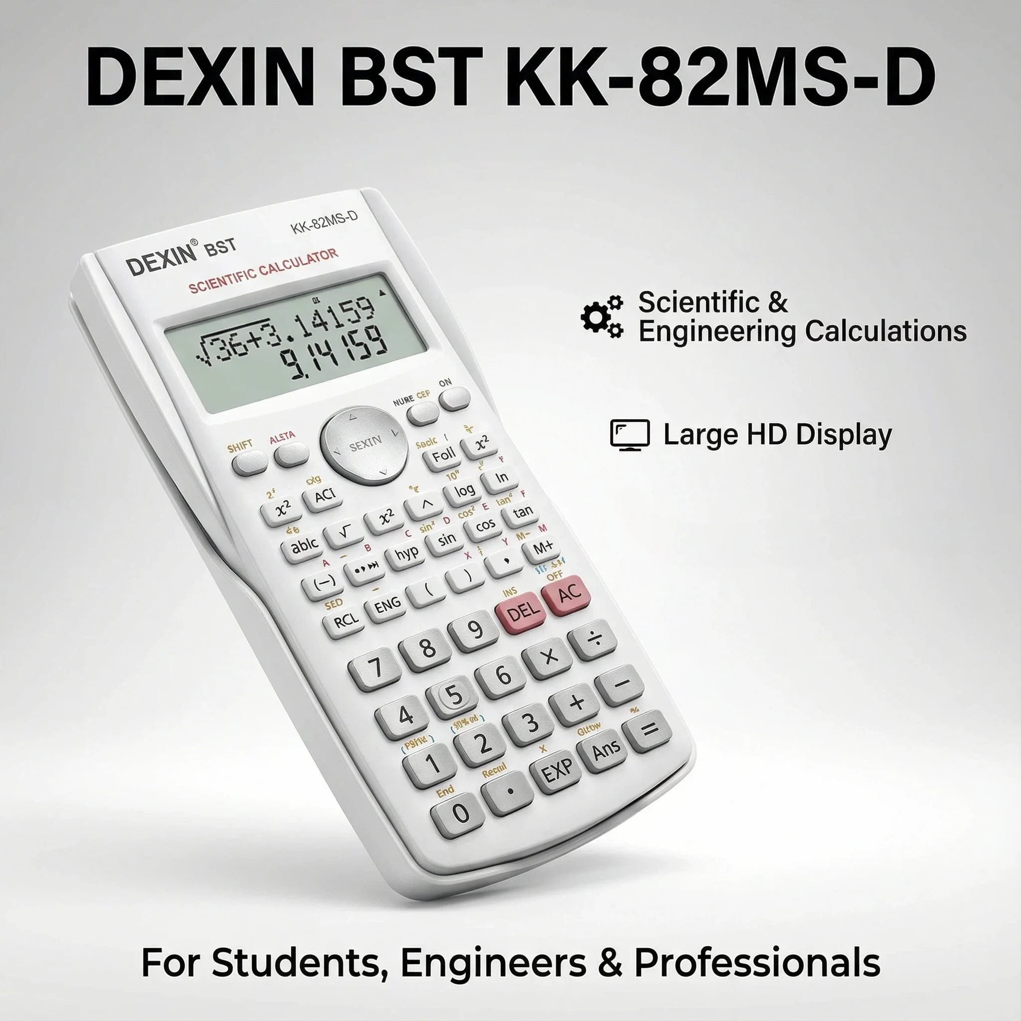 Multifunctional Scientific Calculator Student Simple Portable Big Screen Function Calculator Stationery School Office Supplies