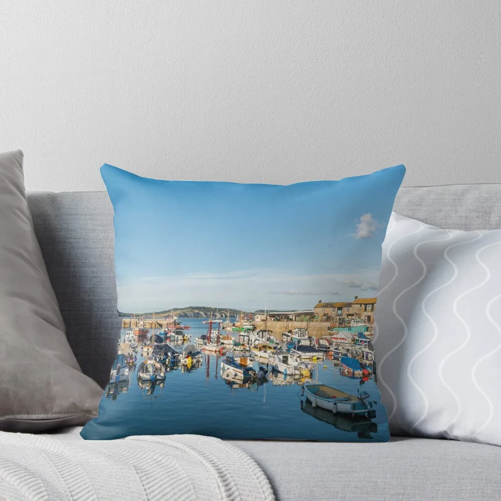 

Lyme Regis Harbour Throw Pillow Throw Pillow Pillow Cover