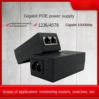 POE Gigabit Power 48V0.5A/24V 1A Ethernet Wireless AP Bridge Monitoring Desk Surface Power Adapter