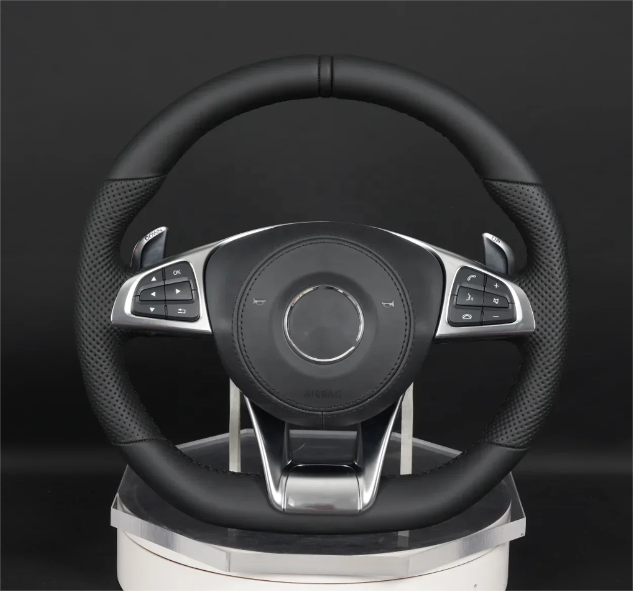 Benz E63 C63 C43 GLC63 E53 CLS53 A220 S560 GLE63 w205 w206 w204 Custom Carbon Fiber Steering Wheel