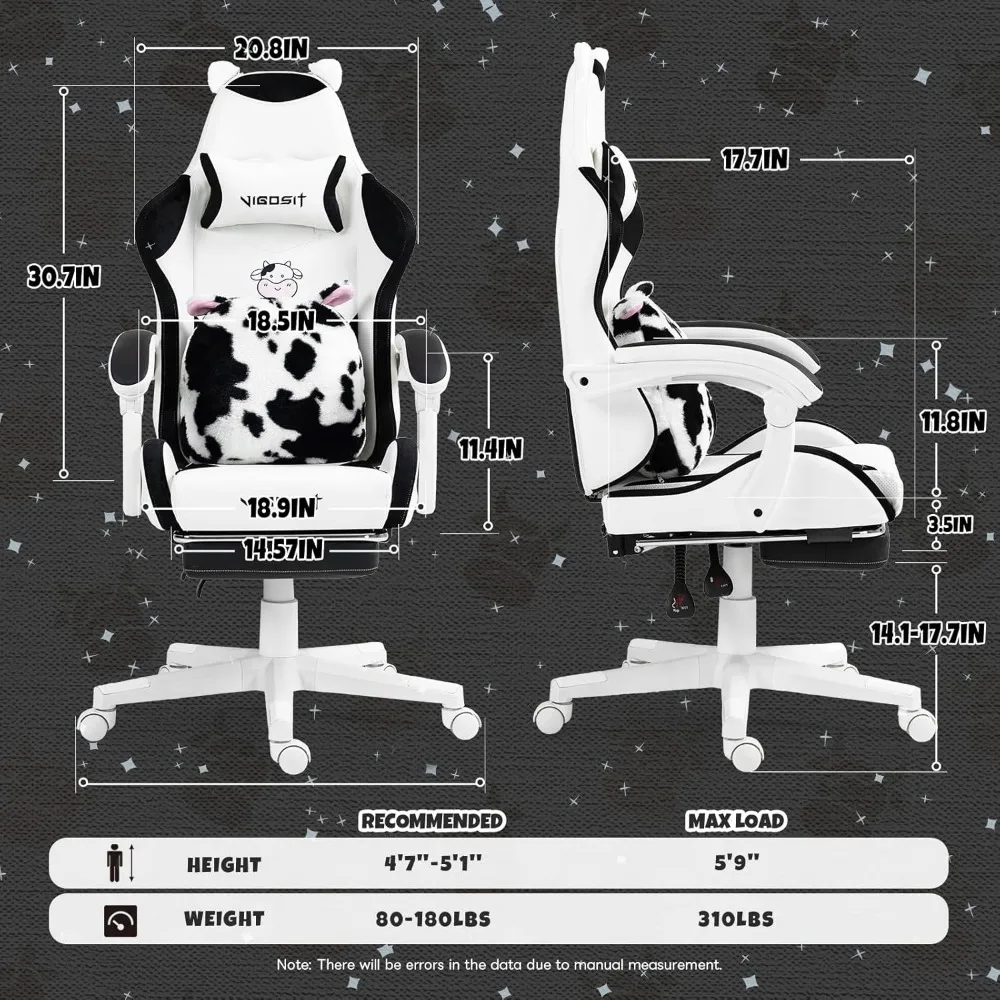 كرسي ألعاب مريح من جلد البولي يوريثان مع ميزات قابلة للتعديل للأطفال والكبار، كرسي مكتب دوار 360 درجة، كرسي مكتب للاعبين #2