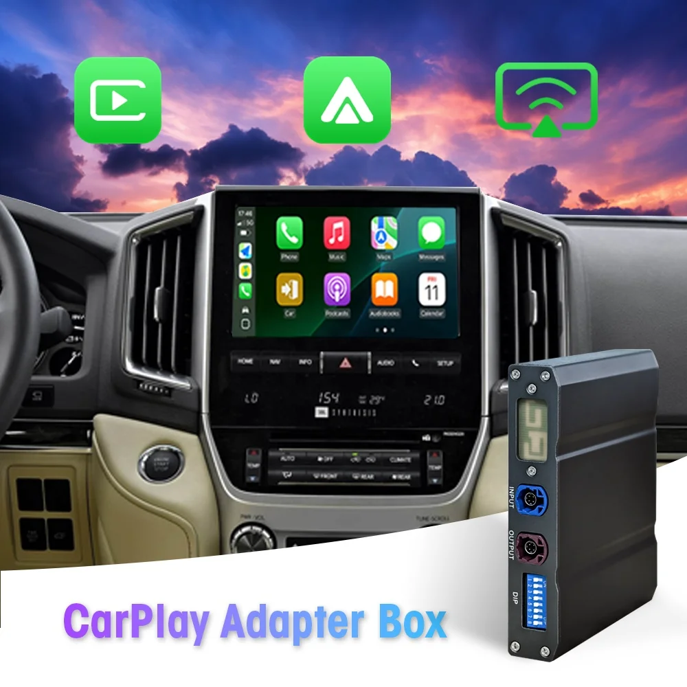NewFor Toyota Land Cruiser 200 2016-2021 Binarytek Wireless CarPlay Android Auto Adapter Module Car Radio