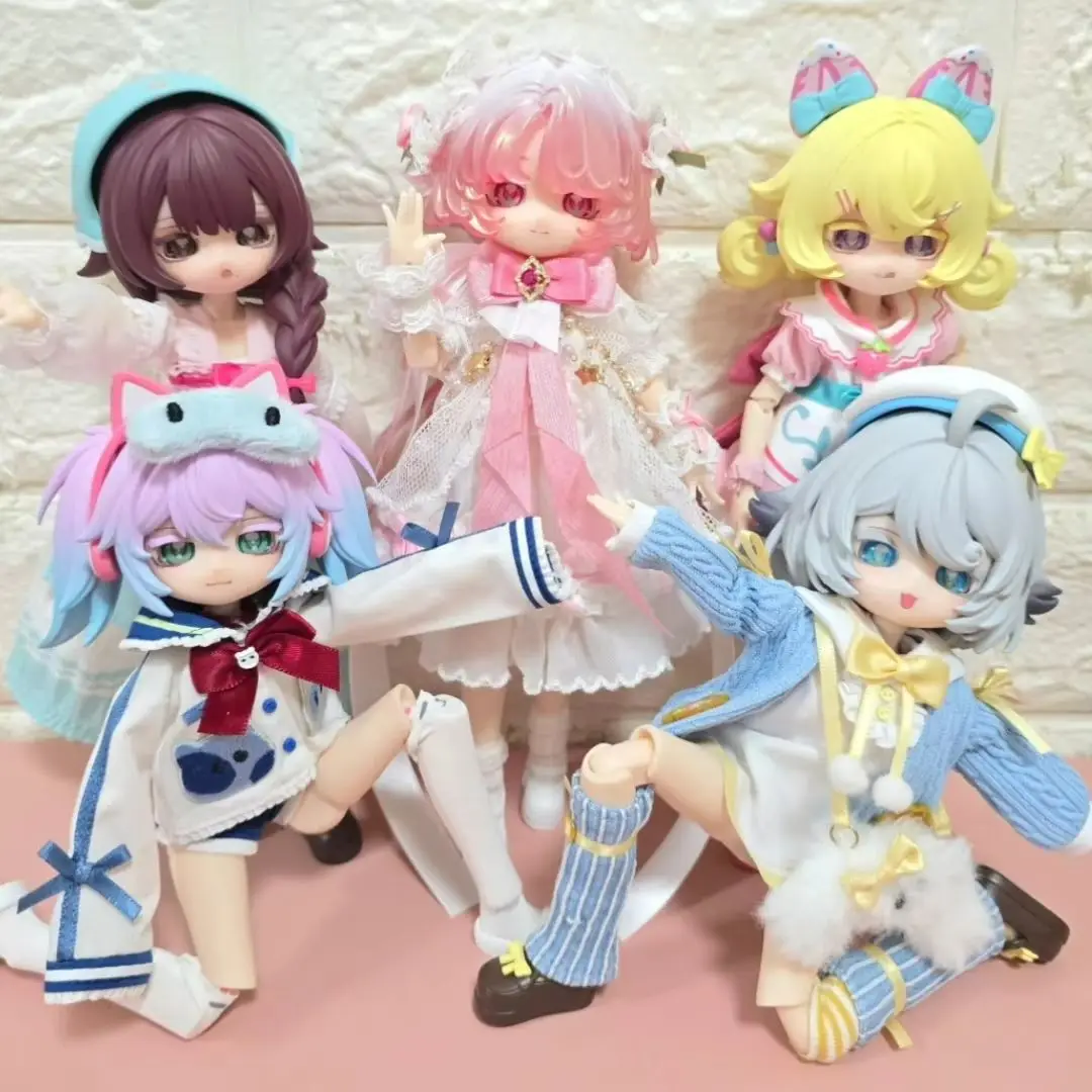 

MIRAIDOLLS BJD Blind Box Runaway Wishing Girl Series 1/8 Joint Movable Doll Cute Anime Mystery Box Desktop Ornament Girl Gift