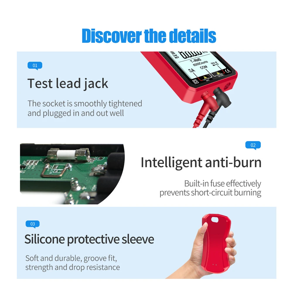 Professional Multimeter AC/DC Professional Automotive Tester Ohm Voltage Tester Meter Multimetro LCD Backlight Portable Ammeter