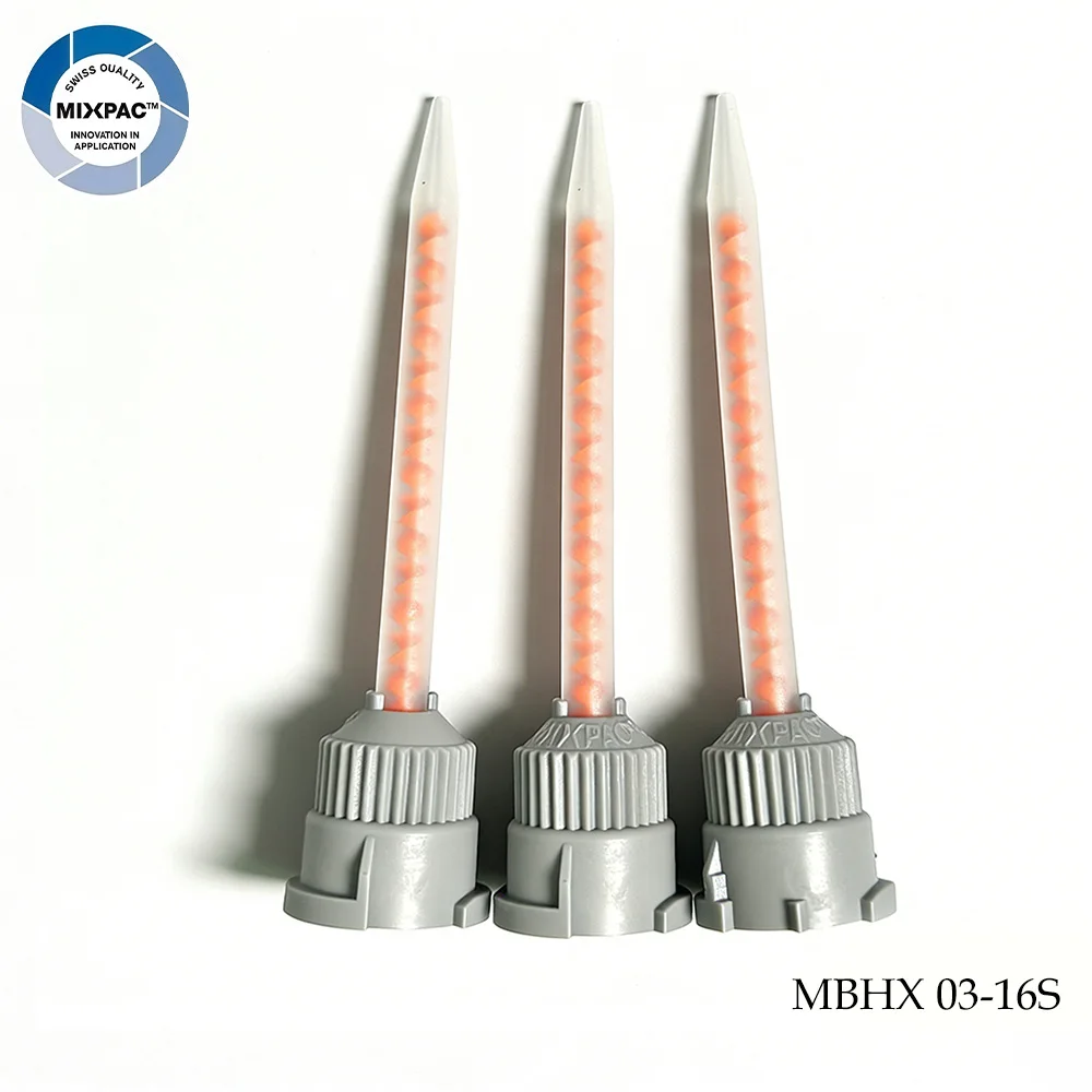 

Sulzer Mixpac MBHX 03-16S Glue Static Mixer Nozzle Mould Plastic Mixing Nozzles Mixing Nozzles Adhesive Glue Tube Tips