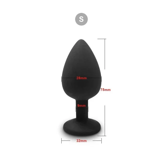 Tappo anale in silicone in 3 misure, plug anale unisex, ferma-sesso, giocattoli per adulti per uomini/donne, allenatore anale, massaggiatore prostatico, dildo per coppie_voghion.com