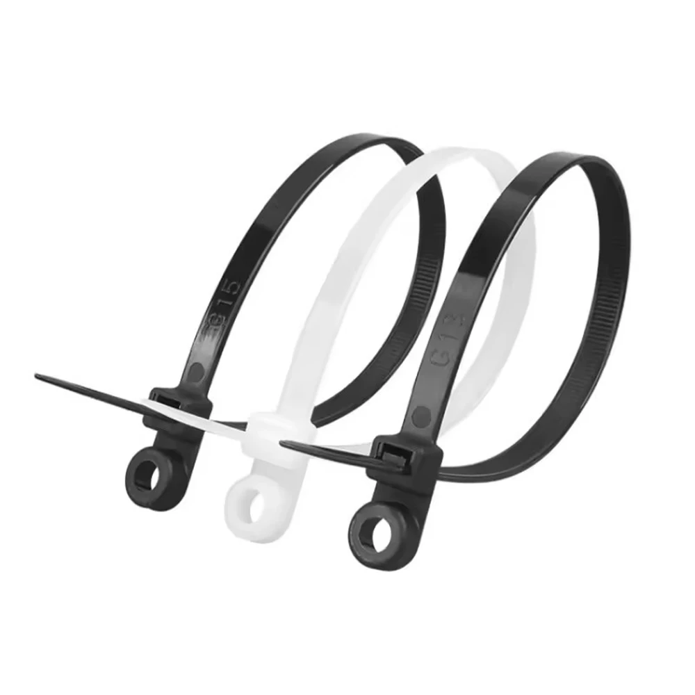 

100PCS Self-locking Plastic Nylon Cable Tie 5*200mm 5*300mm Black Cable Tie Fastening Ring Large Cable Tie Zip Wrap Strap Tie