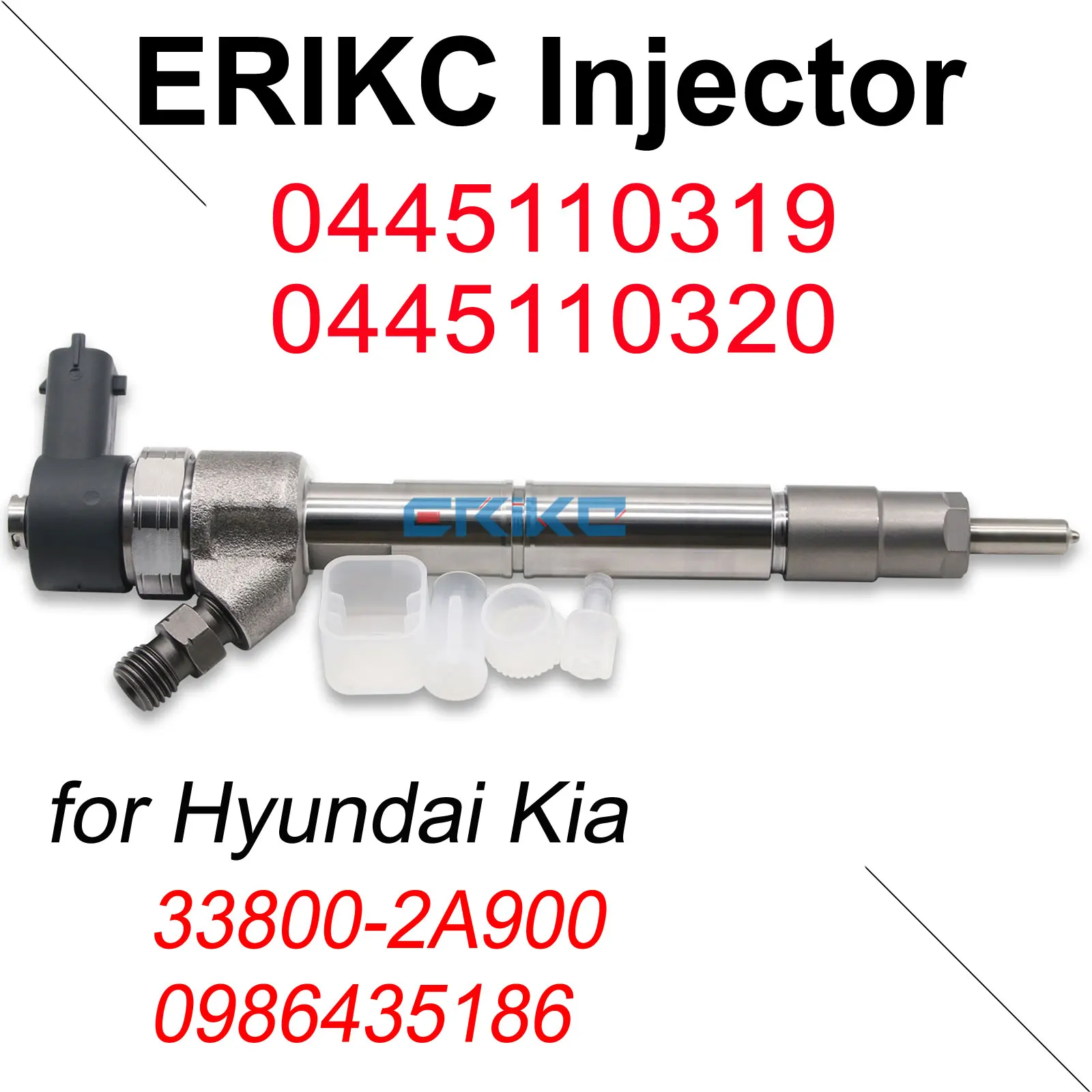 0445110319 0445110320 DIESEL COMMON RAIL FUEL INJECTOR 33800-2A900 FOR BOSCH HYUNDAI I20/IX20/I30/SOLARIS D4FB 0986435186