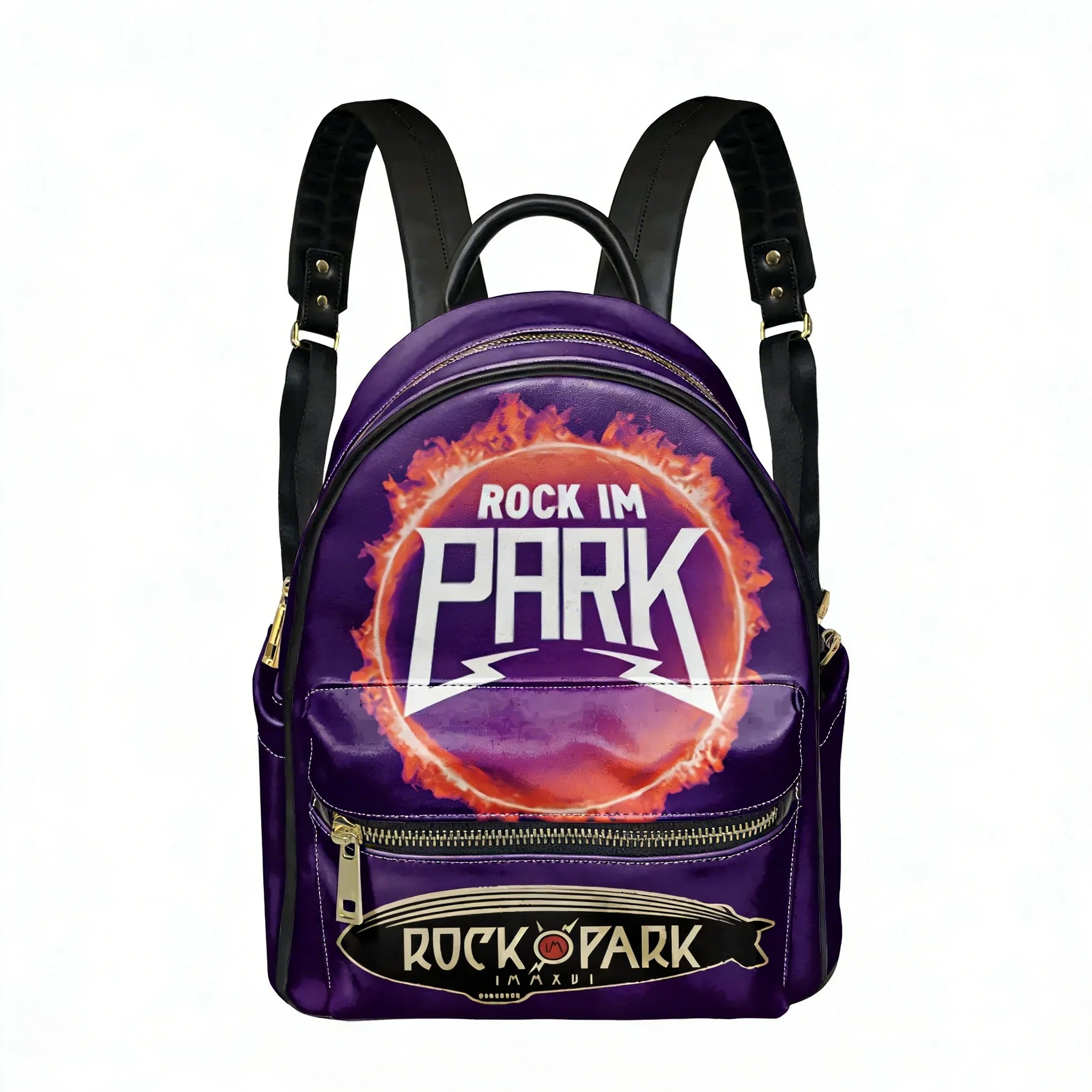 

Rock in the Park Band Backpack Womens Men Personalized Double Shoulder Bag Business Travel Bookbag Rucksack Gift Daypack