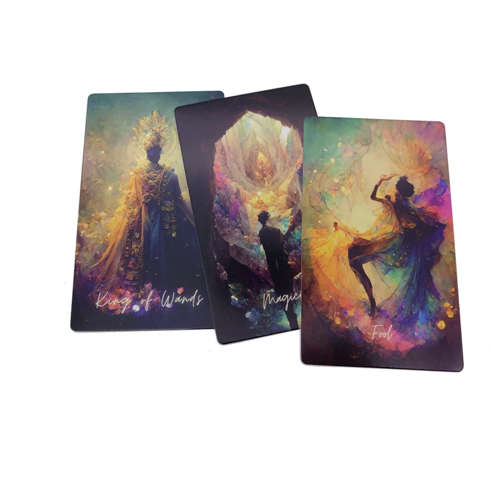 12x7CM  beautiful Tarot decks ever come Each card is a colorful work of art with Guide Book Divination