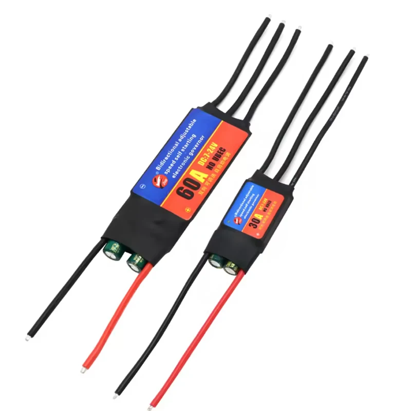 ZMR 2-6S 30A 60A ESC Bidirektionaler selbststartender bürstenloser elektrischer Geschwindigkeitsregler ESC für Heimwerkerwerkzeuge
