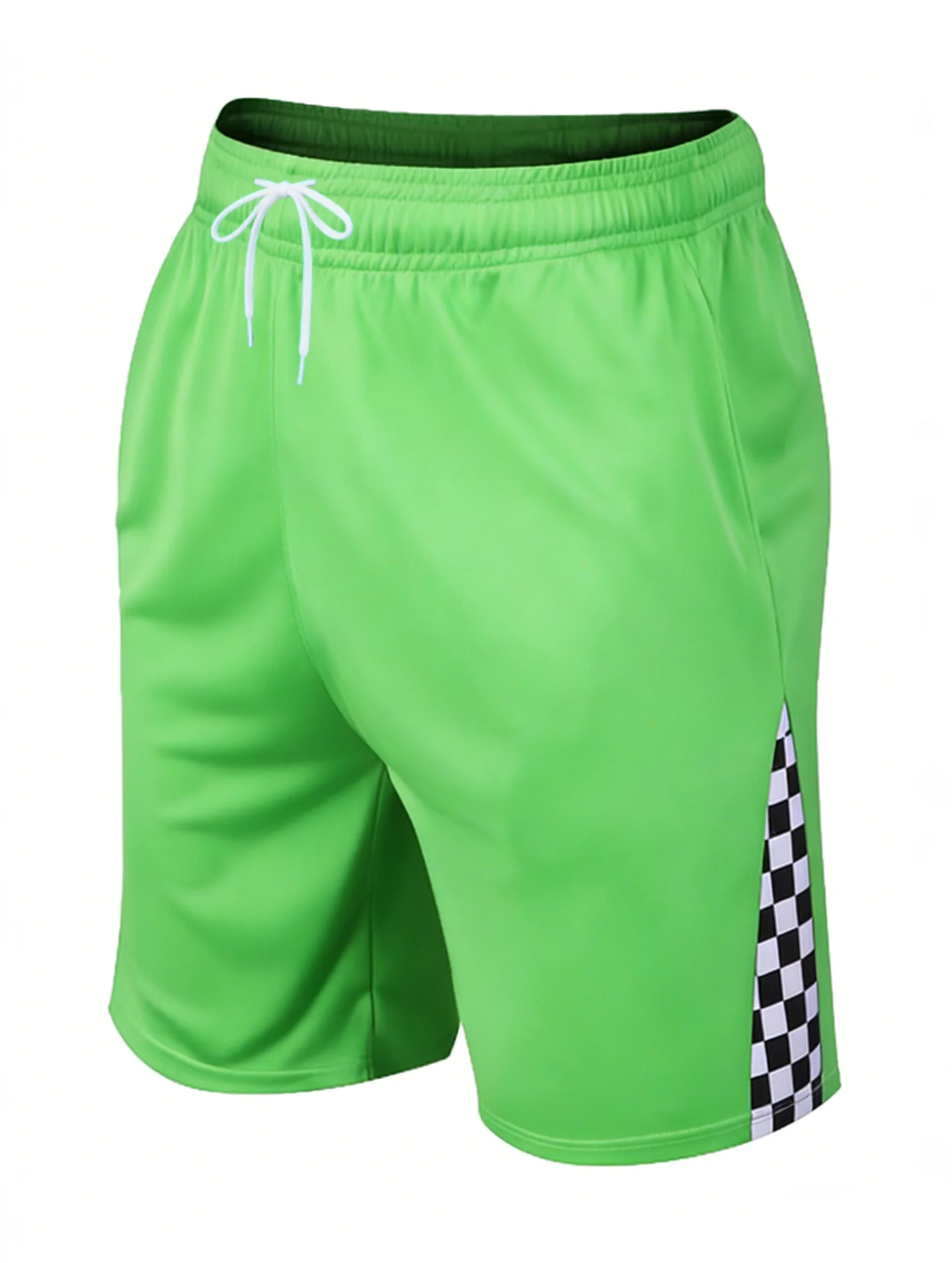 Men's Shorts Summer Causal Breathable Drawstring Short Pants Solid Color Swimwear Running Sports Surffing Seaside Resort Shorts