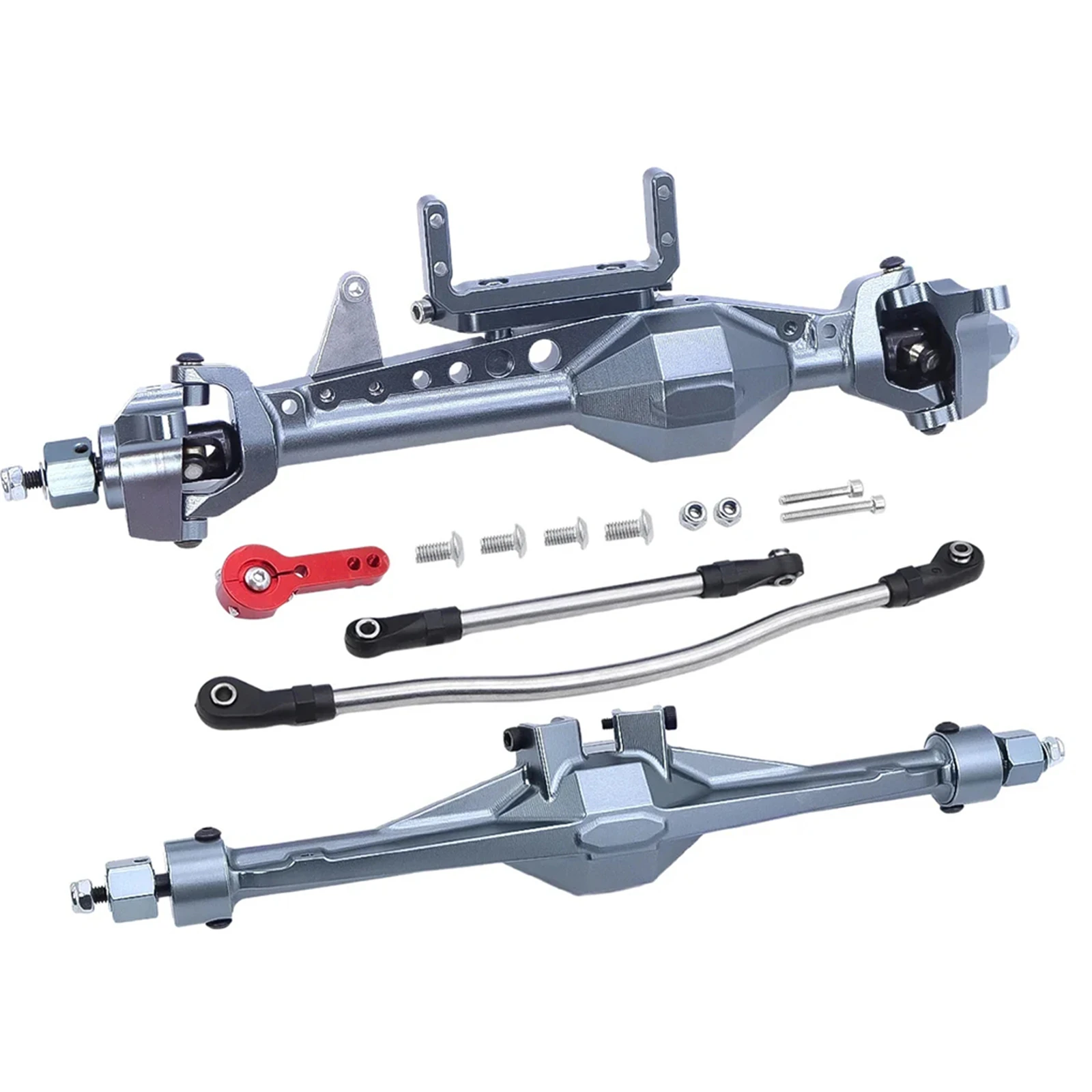 

1/10 Передняя задняя ось RC Обновленная деталь Защита из алюминиевого сплава Радиоуправляемая передняя задняя ось для осевого SCX10 RC Автомобильная деталь RC Автомобильные аксессуары