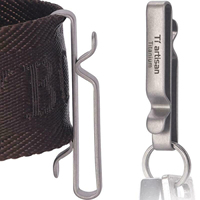 Key Ring Keychain Anti-rust Corrosion-resistant Hanging Buckle Lightweight Titanium Alloy Titanium Construction