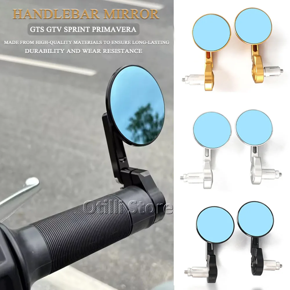 

CNC Motorcycle Rear View Mirror Handle Bar End Rearview Side Mirrors Accessories For Vepsa Sprint150 Primavera150 GTS300 GTV300