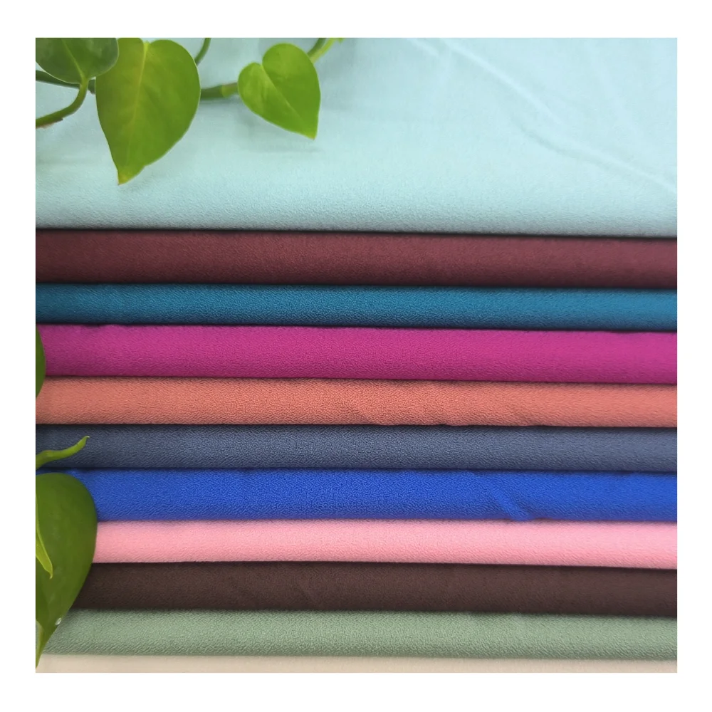 

150gsm moss crepe | como crepe | 4 way spandex fabric for clothing