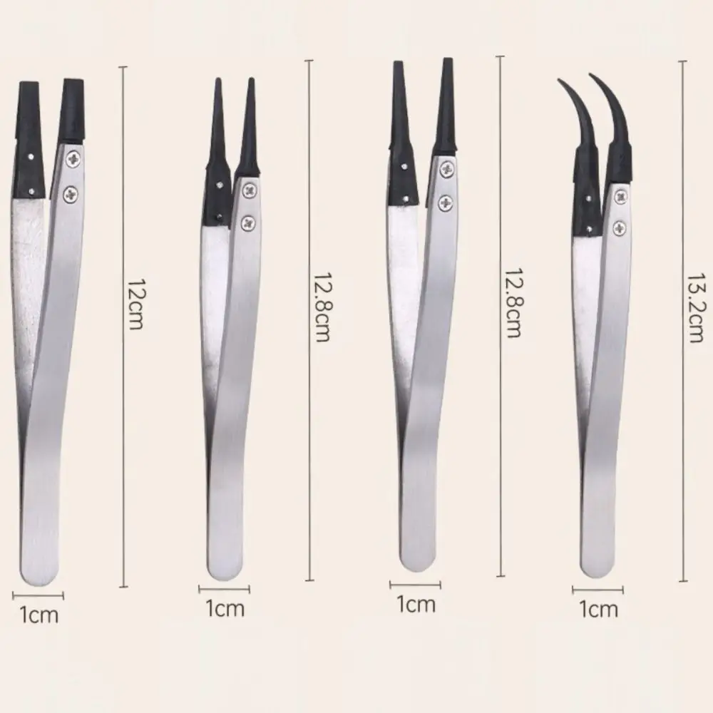 ESD مكافحة ساكنة الملقط استبدال نصائح الدقة الدقة الملقط البلاستيك تلميح العزل الملقط مناسبة للإلكترونيات
