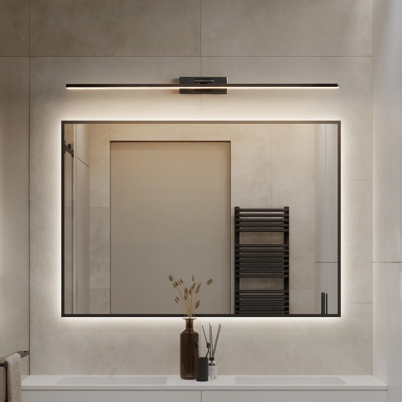 PLLY-Lámpara Led de pared para tocador, accesorio de latón contemporáneo, luz frontal para espejo, dispositivo de baño, maquillaje, 3 colores