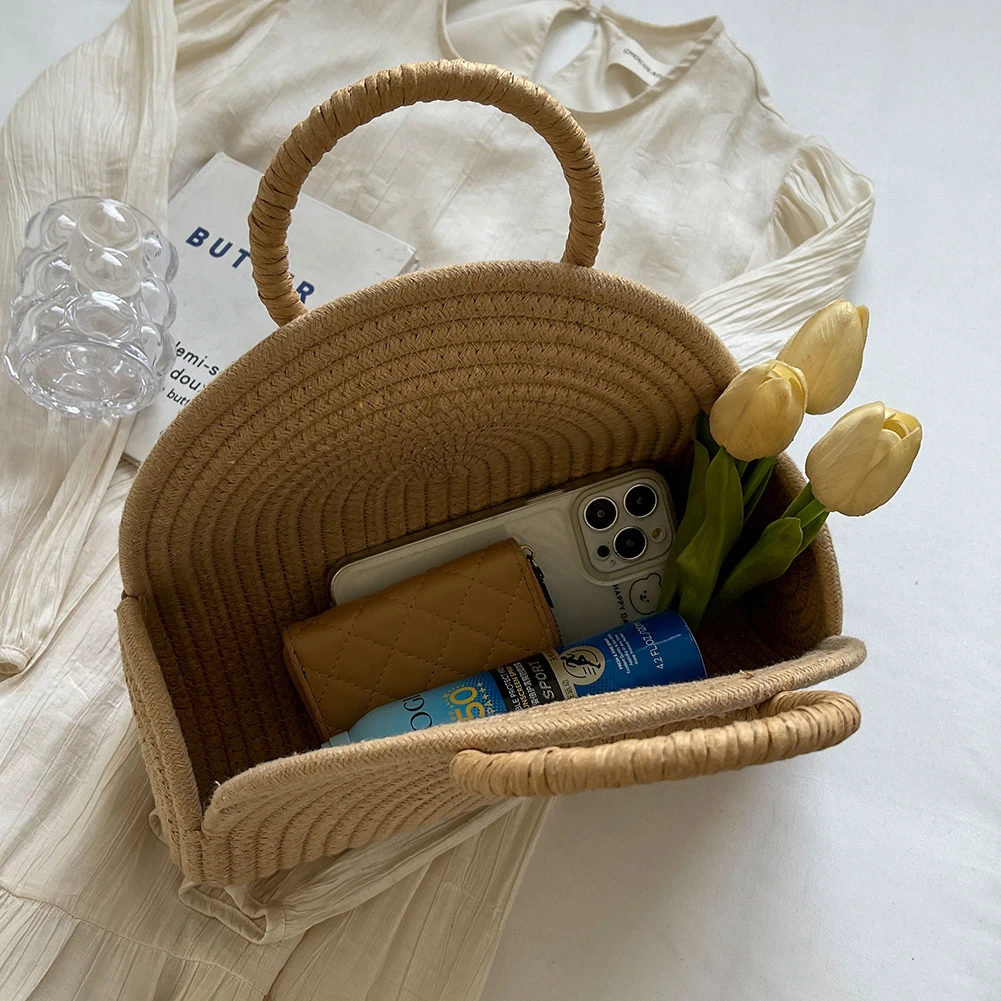 

Кошелек-клатч ручной работы, шикарный кошелек из хлопковой веревки, праздничная дорожная сумка, сумка для отдыха для женщин и девочек