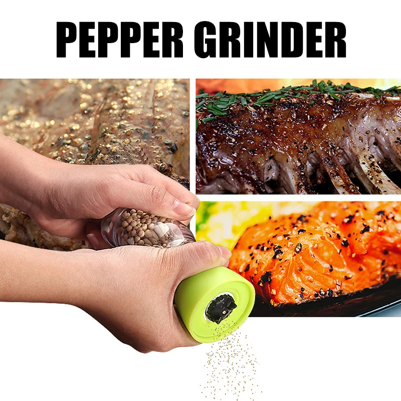 Adjustable Rotor Pepper Grinder - Refillable Manual Spice Mill Shaker, Essential Kitchen Tools For Seasoning