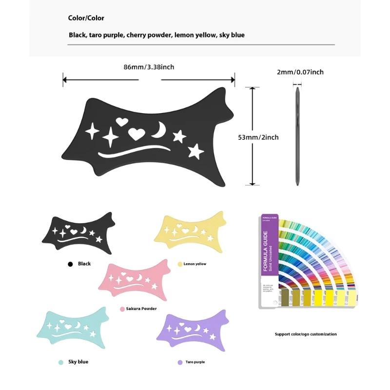 아이라이너 스텐실 날개 달린 아이라이너 실리콘 패드 아이섀도우 스텐실 재사용 가능한 아이라이너 도구 아이섀도우 어플리케이터 도구