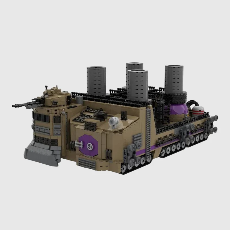 Military Mining Vehicle Model MOC Building Bricks War Equipment Modular Technology Gifts Holiday Assemble Children Toys Suit