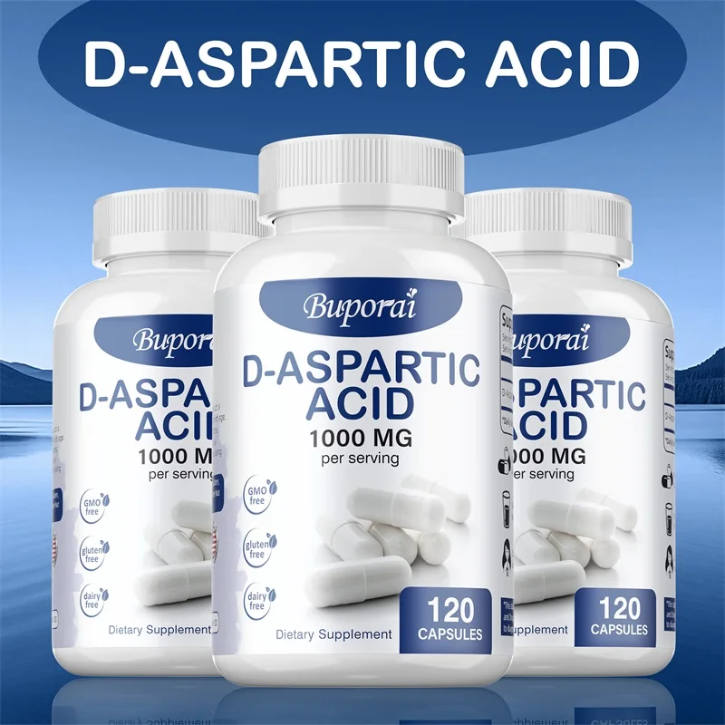

D-Aspartic Acid - Brain Supplements, Helps Enhances Memory, Supports Brain Function, and Nervous System Health