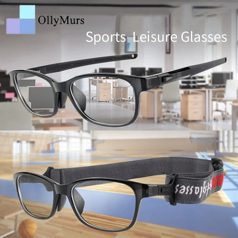 

OLLYMURS TR90 модные баскетбольные очки с большим лицом для езды на велосипеде, спортивные оптические очки по рецепту для мужчин и женщин L0