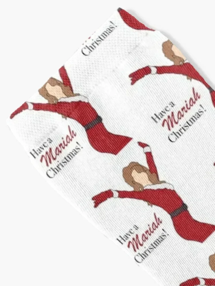 Have A Mariah Christmas ! Socks hip hop floral with print Socks Woman Men's