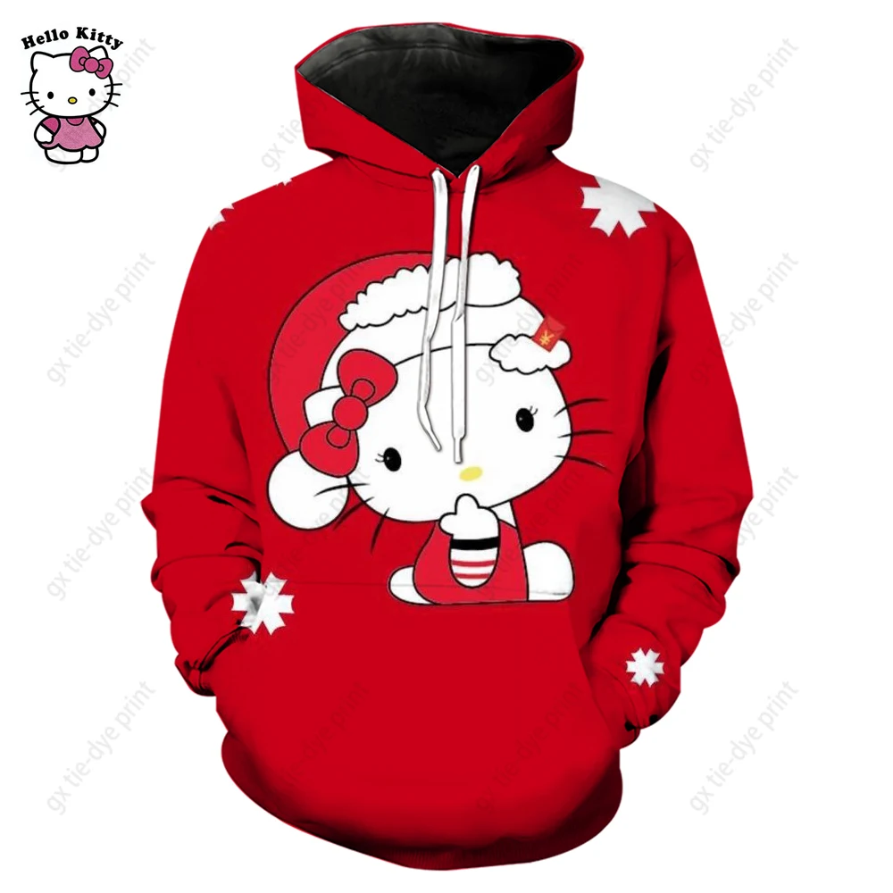 Hello Kitty Hoodie Cute Mouse Ears Personalized Hello Kitty Cute Fan Lover All Over Print Unisex Hoodie