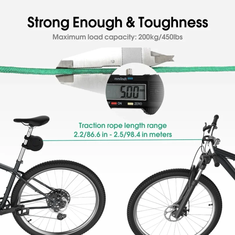 1PC Bicycle Tow Rope Flexible Retractable Bike Tractor Mountain Bike Parent-Child Pull Rope Towing Trailer Outdoor Cycling Tools