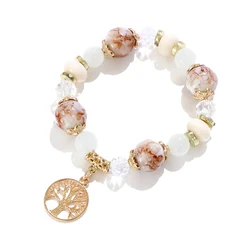 Luxury Designer Bracelets for Women Stone Bead Boho Jewelry Bracelet Women's Accessories Fashion Female Bangles Wristband