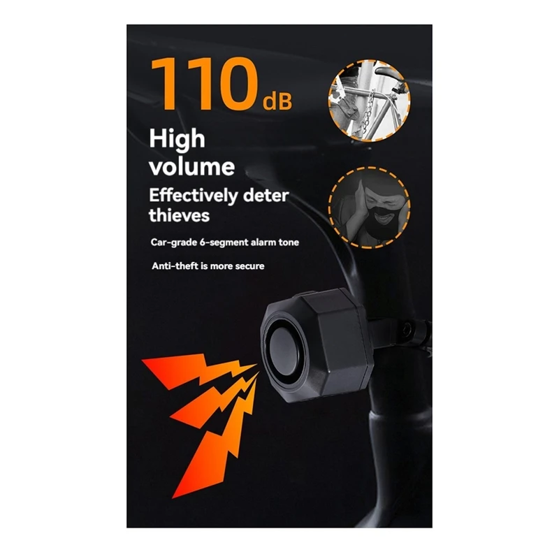 Nuevo sistema de alarma de bicicleta recargable, accesorios antirrobo, robo de vehículo con Control remoto, candado para bicicleta