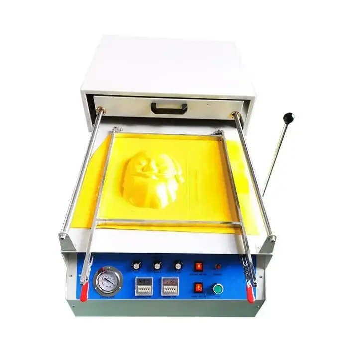 Small mini desktop tabletop acrylic pvc plastic vacuum former / thermo vacuum forming machine