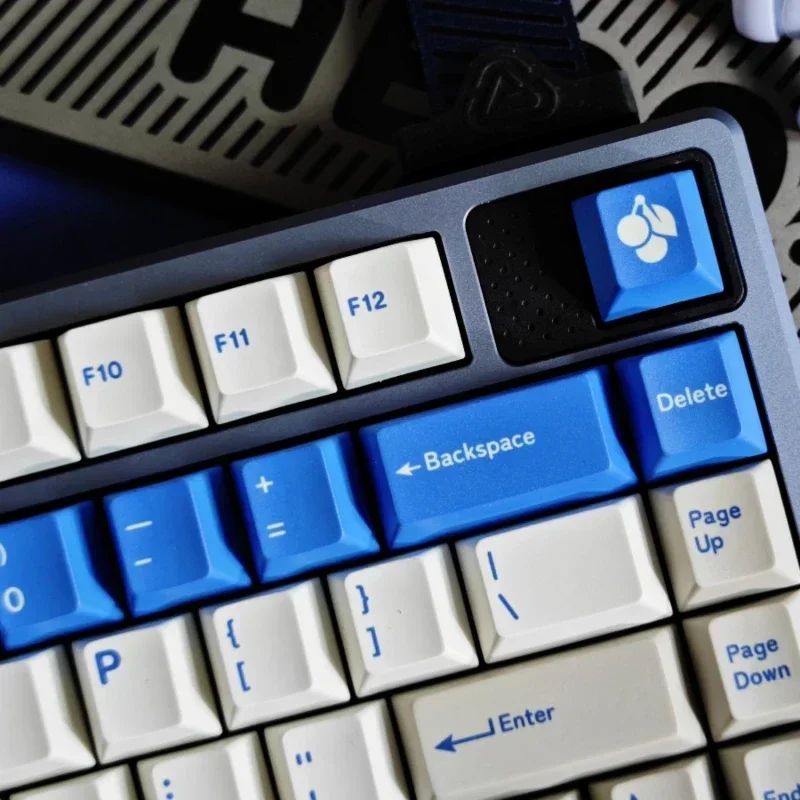 Blue Alert Keycap  Five-Sided Thermal Sublimation Cherry Profill Mechanical Keyboard Keycaps Accessories for PC Computer