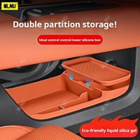 For Li Auto Lixiang L9/L8/L7/L6 2022-2025 Under-Center Console Dual-Layer Silicone Storage Box OEM Color Anti-Scratch Accessorie