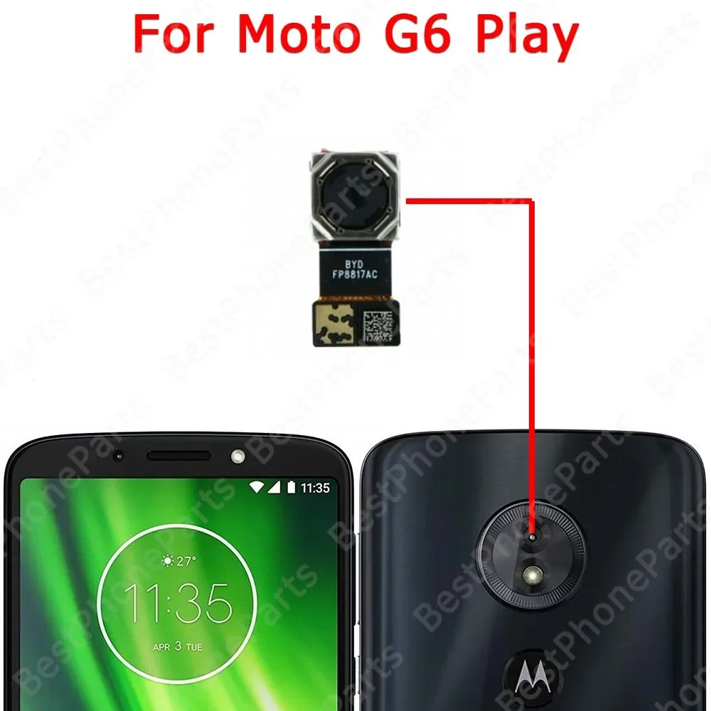 For Motorola Moto G5 G6 Play G7 G8 Plus Back View Front Rear Selfie Camera Module Replacement Spare Parts Repair Flex Cable