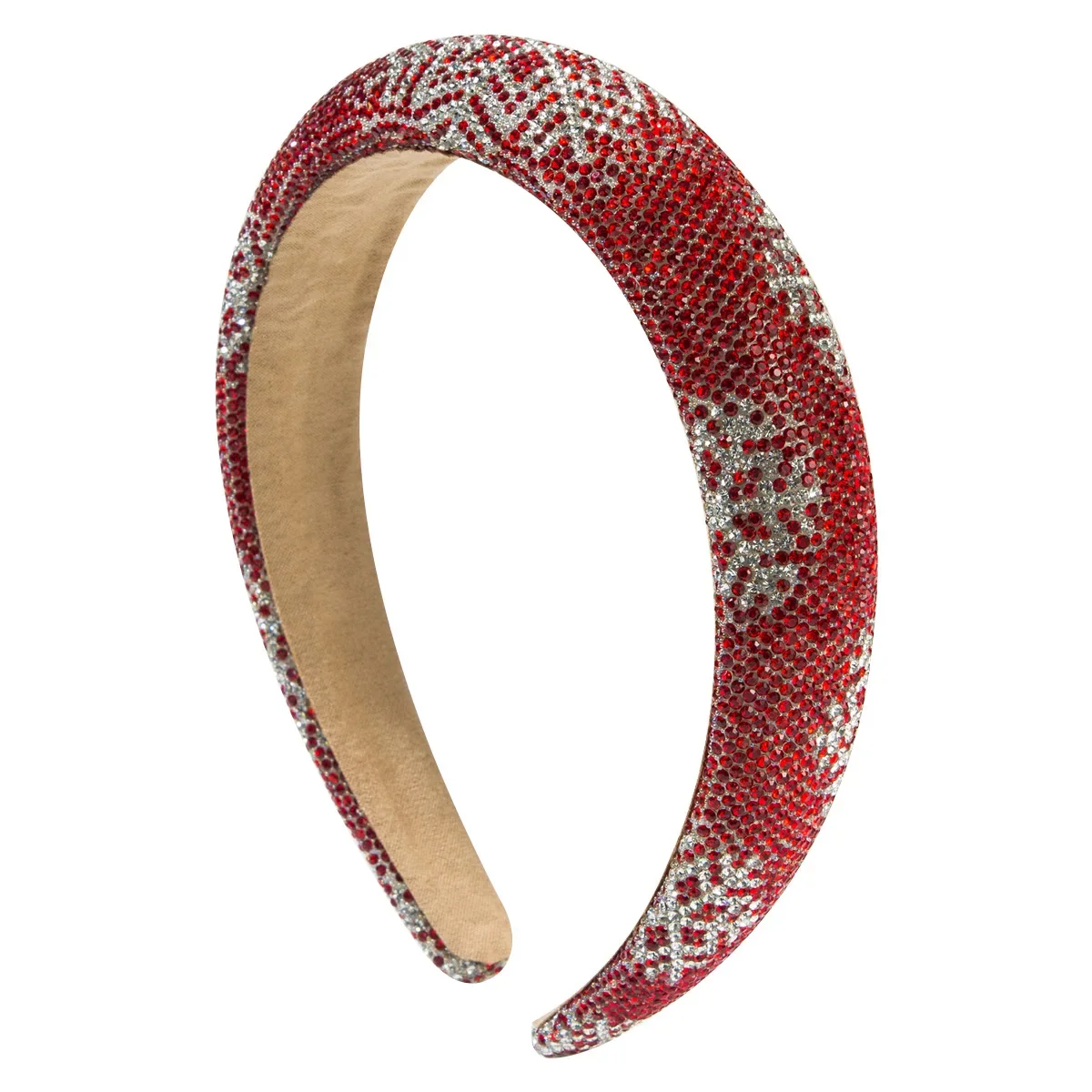 2024 Nieuwe Kerst Mode Spons Starry Strass Hoofdband Sneeuwvlok Patroon Glanzende Vakantie Haaraccessoires