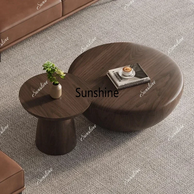 Portable Luxury Coffee Table Modern Wabi Sabi Senior Simple Round Center Tables Itaian Design Coutchtisch Living Room FurnitureT