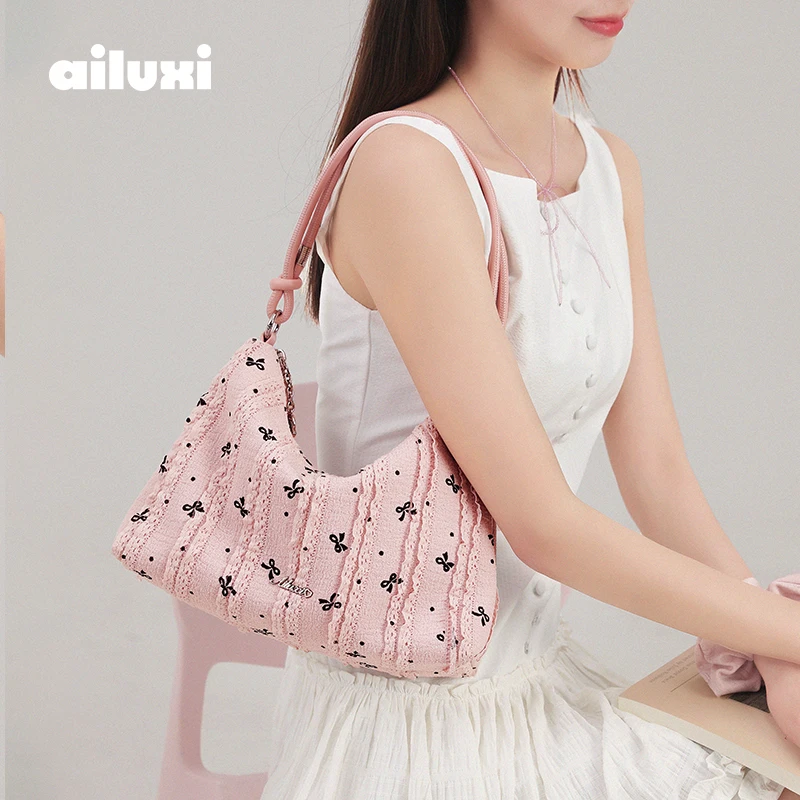 

AILUXI Women's Underarm Bag Girls Versatile Original Designer Brand Handbag Travel Dual Purpose Armpit Back To School Gift