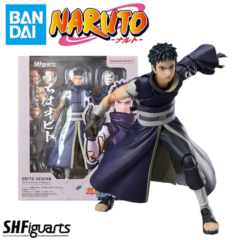 

In Stock Bandai S.H.Figuarts NARUTO OBITO UCHIHA Model Kit Anime Action Fighter Finished Model Toy Gift For children