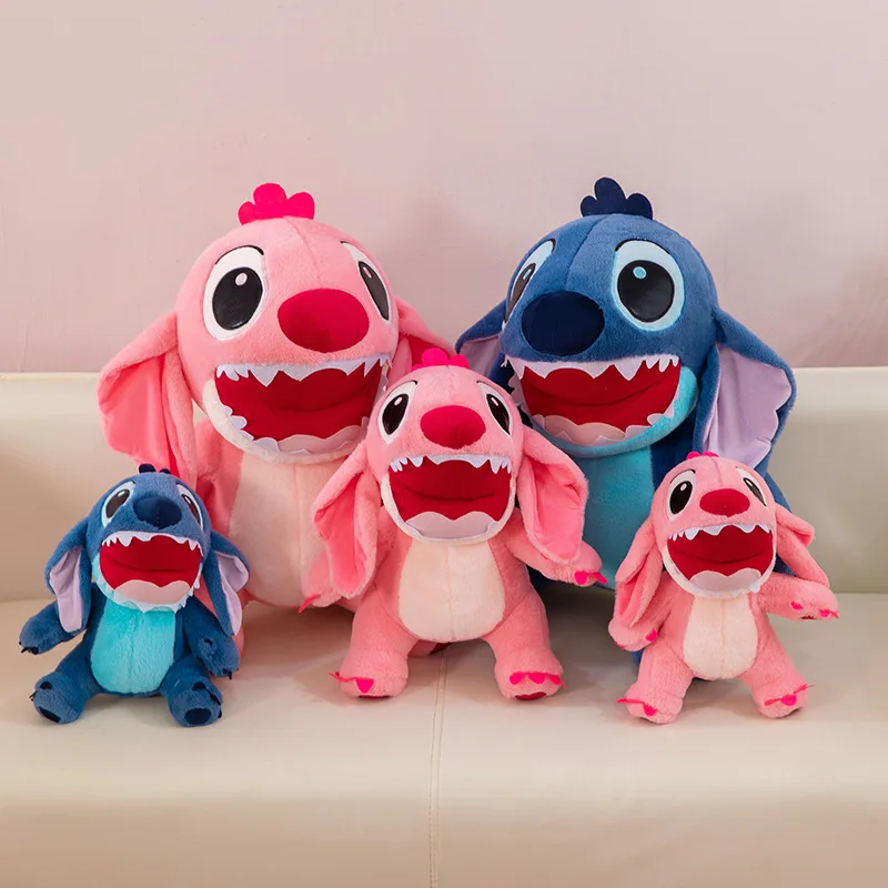 

30-60 см Disney Lilo & Stitch плюшевые игрушки Kawaii аниме плюшевые куклы с открытым ртом стежка мягкие подушки рождественские подарки для детей