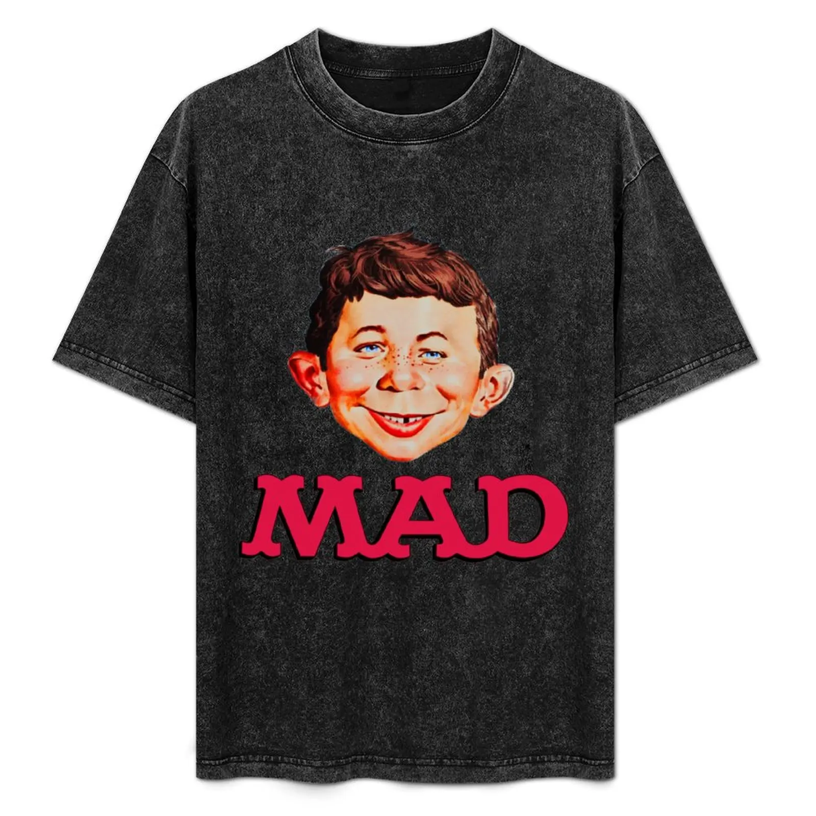 Mad Magazine T-Shirt Big Size Short Sleeve Tee for Men