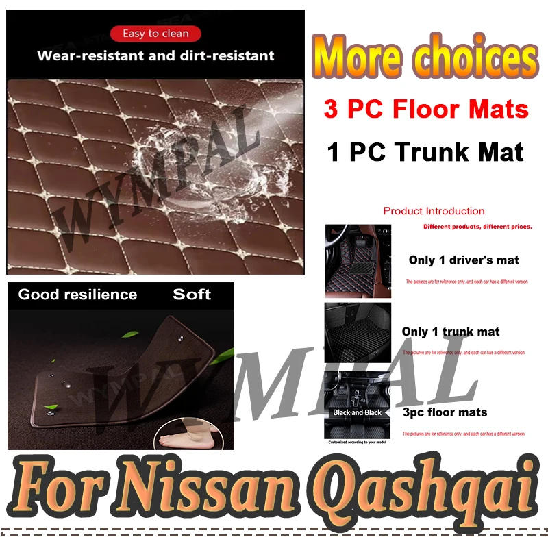 

Luxury Car Floor Mats For Nissan Qashqai 2008 2009 2010 2011 2012 2013 2014 2015 Foot Pads Carpet Cover Interior Custom Full Mat