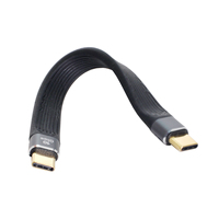 CY Male to Male for Laptop & Phone 13cm USB 3.1 10Gbps Flat Slim FPC Data Cable Type-C USB-C