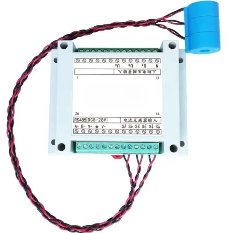 2025 hot sale Three-phase Electrical Parameters Voltage And Frequency Acquisition Module Current Sensor Transmitter Power RS485