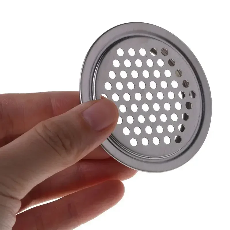 10pcs circular cabinet air duct vent steel louver mesh plug decorative cover wardrobe grille ventilation system