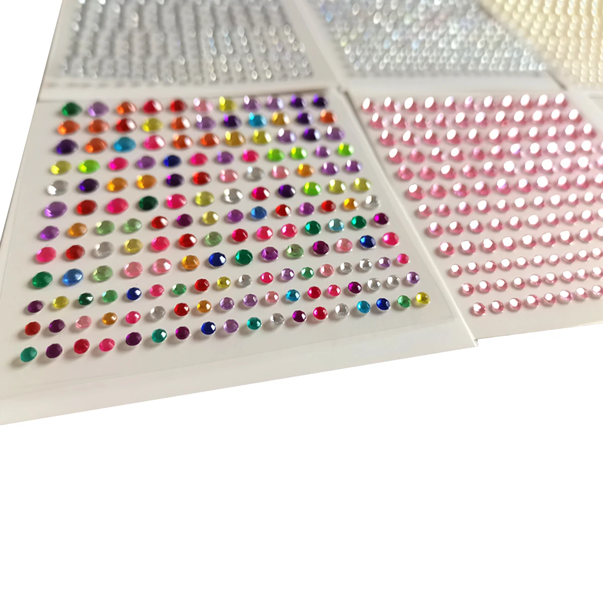 6 Vellen/Lot Muziek Festival Party Gezicht Sieraden Decoratie Strass Kristal DIY Diamant zelfklevende Stickers Oogmake-up