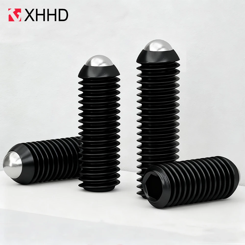 5/10pcs Grade 12.9 Ball Point Set Screws M3 M4 M5 M6 M8 M10 M12 DIN916 Ball Plunger Hex Socket  Set Screw