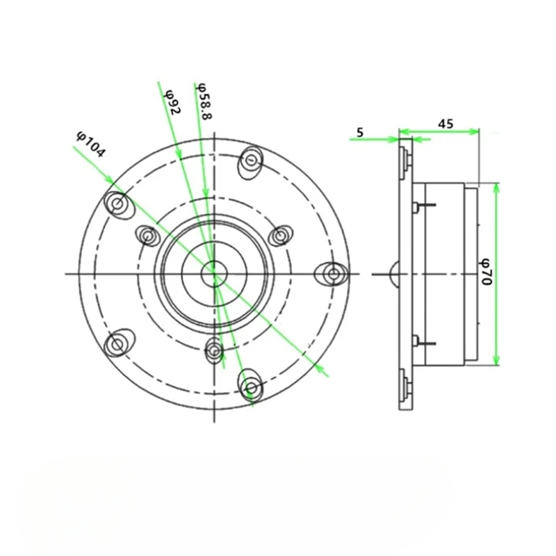 1Pcs 4 Inch Tweeter Speaker 8 Ohm 30-60W HIFI Speaker Silk Film Dome Audio Treble Speaker For Family Horn Broadcasting